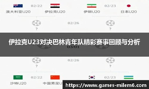 伊拉克U23对决巴林青年队精彩赛事回顾与分析
