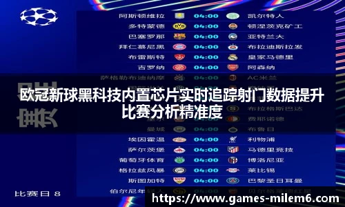 欧冠新球黑科技内置芯片实时追踪射门数据提升比赛分析精准度